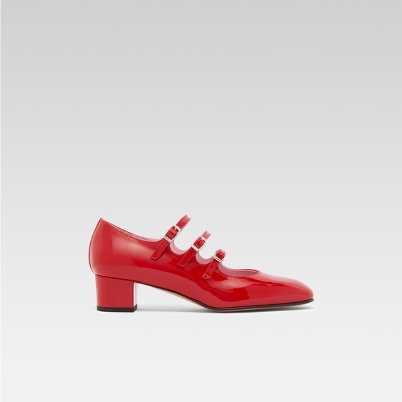 NEW Carel Paris Kina Mary-Janes in red patent leather - Picture 5 of 13
